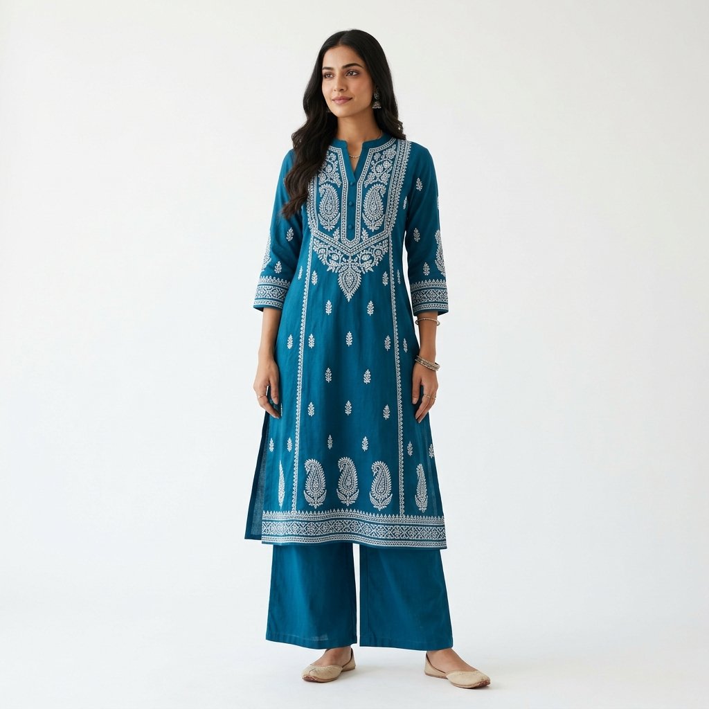 Rose Pink Embellished Party Kurti