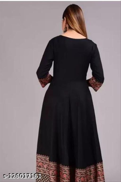 Women Rayon Anarkali Kurti – view 3