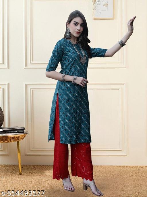 Women's Long Kurti – Elegant Ethnic Wear in Soft Crepe – view 4
