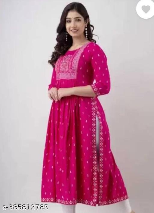 Stylish women nayra cut kurti – view 3