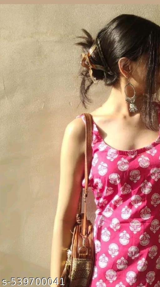 Women's Rayon Floral Printed Regular Fit Sleeveless kurti Sleeveless kurti for Girls – view 4