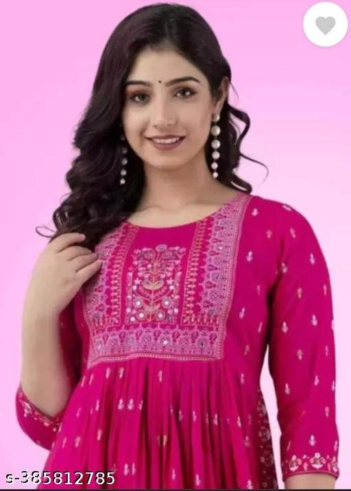 Stylish women nayra cut kurti – view 2
