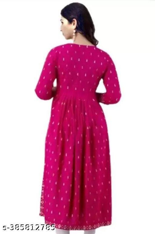 Stylish women nayra cut kurti – view 4