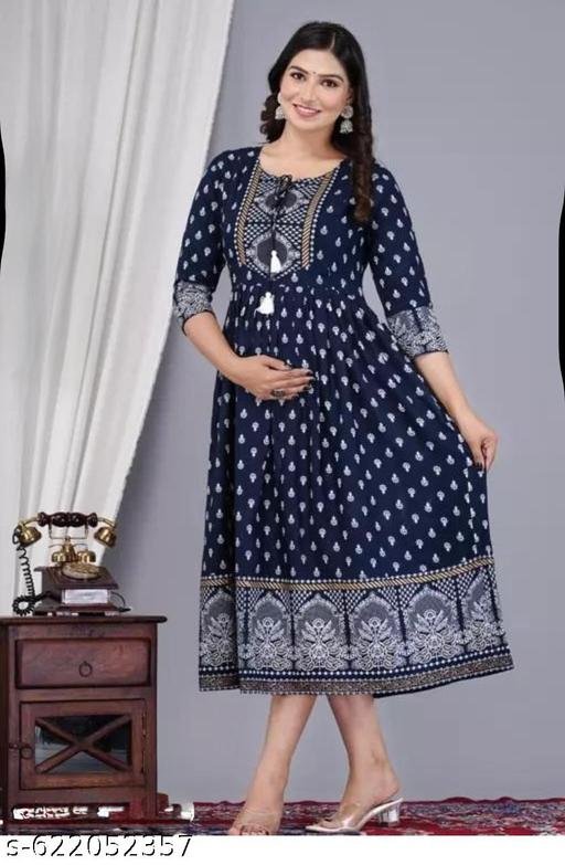Women Stylish Printed Anarkali kurti – view 2