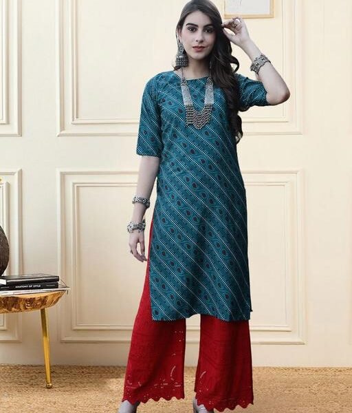 Women's Long Kurti – Elegant Ethnic Wear in Soft Crepe