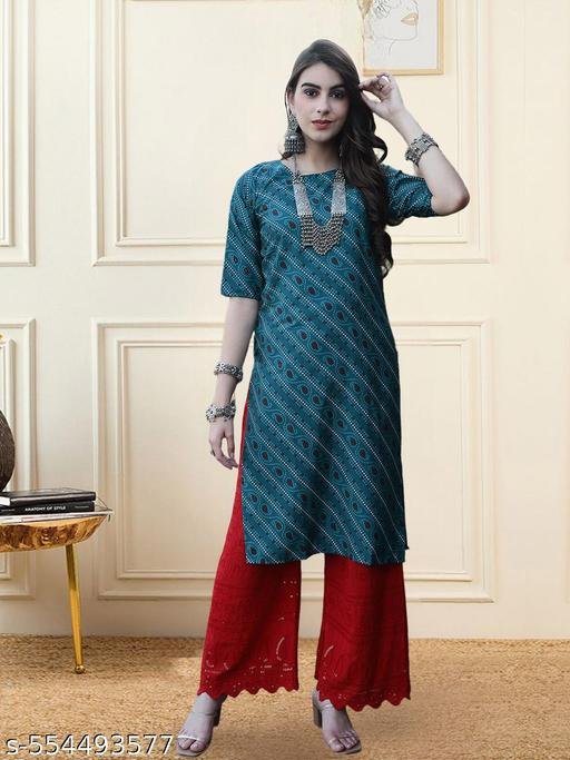 Women's Long Kurti – Elegant Ethnic Wear in Soft Crepe