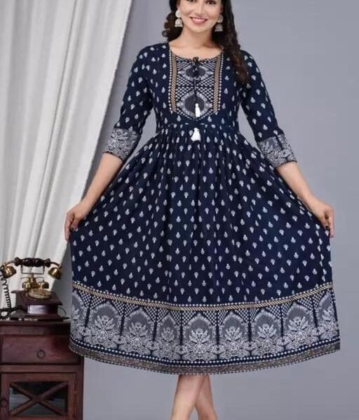 Women Stylish Printed Anarkali kurti
