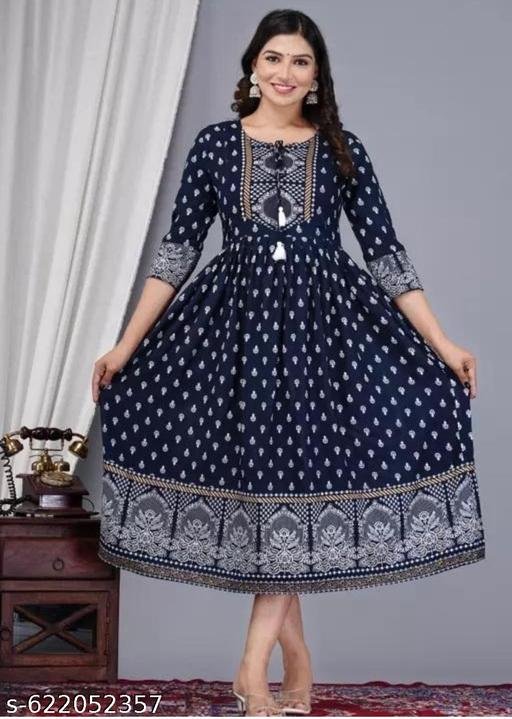 Women Stylish Printed Anarkali kurti