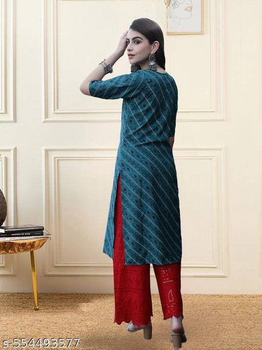 Women's Long Kurti – Elegant Ethnic Wear in Soft Crepe – view 2