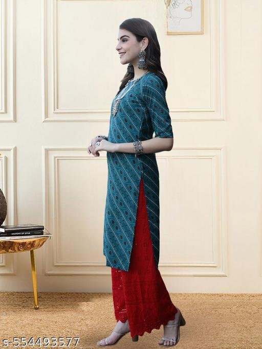 Women's Long Kurti – Elegant Ethnic Wear in Soft Crepe – view 3